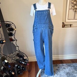 PTNY Light Blue Denim Full Length Overall Jeans Size L